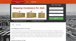 Desktop Screenshot of findshippingcontainersforsale.com